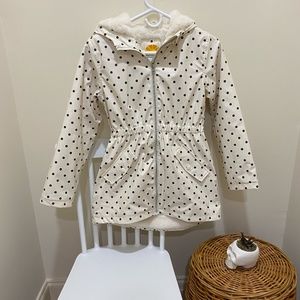 C and C California, girls black and white polka-dot jacket. Youth size 12.